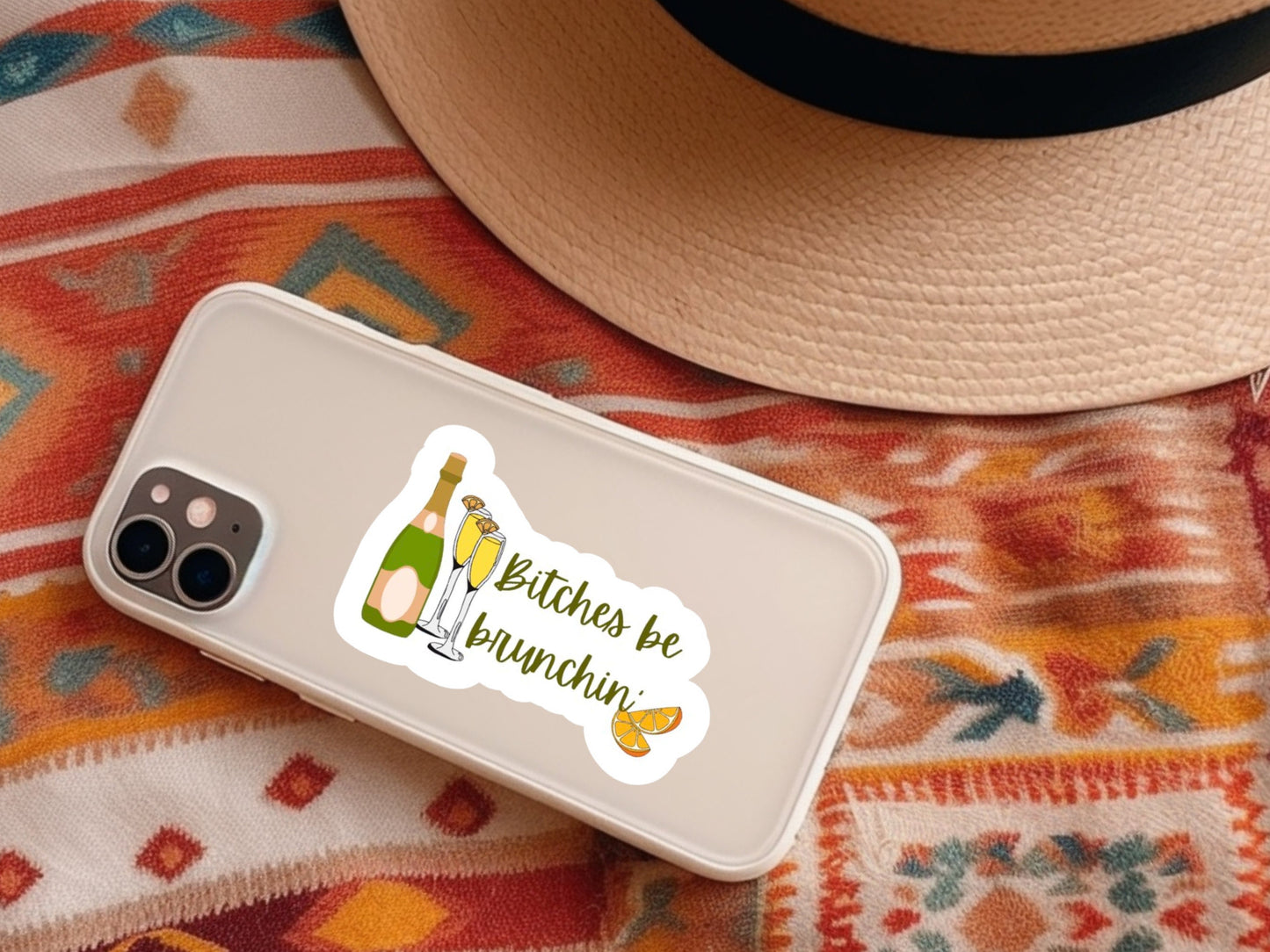 bitches be brunchin, gifts for bridesmaids, mimosa sticker, gifts for her, brunch and bubbly, bridesmaid proposal box, bachelorettes