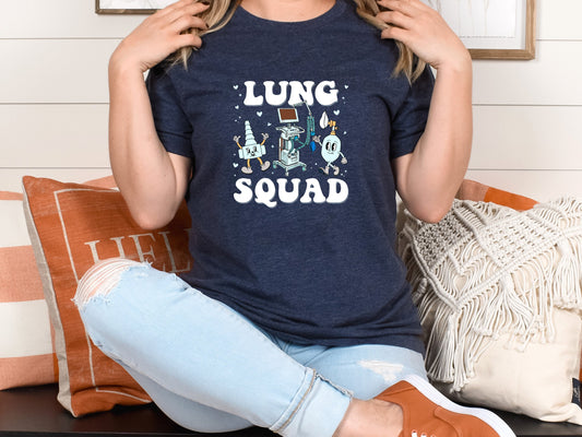 respiratory therapy shirt, respiratory care, respiratory therapist, lung squad, respiratory care gift, pulmonary doctor gift, pulmonary rn
