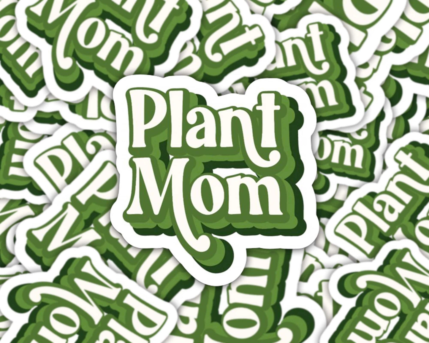 plant mom sticker, plant gift, plant shop, gifts for plant lovers, gifts for mom, plant lover sticker, retro plant sticker, plant stickers