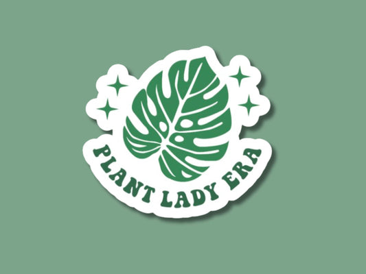 plant lady era sticker, plant sticker for water bottle, plant store, funny plant sticker, monstera sticker, plant gifts, plant lady gift
