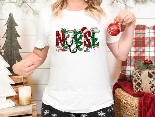 christmas nurse shirt, rn christmas, rn nurse shirt, icu nurse christmas, er nurse christmas shirt, nurse xmas, school nurse christmas