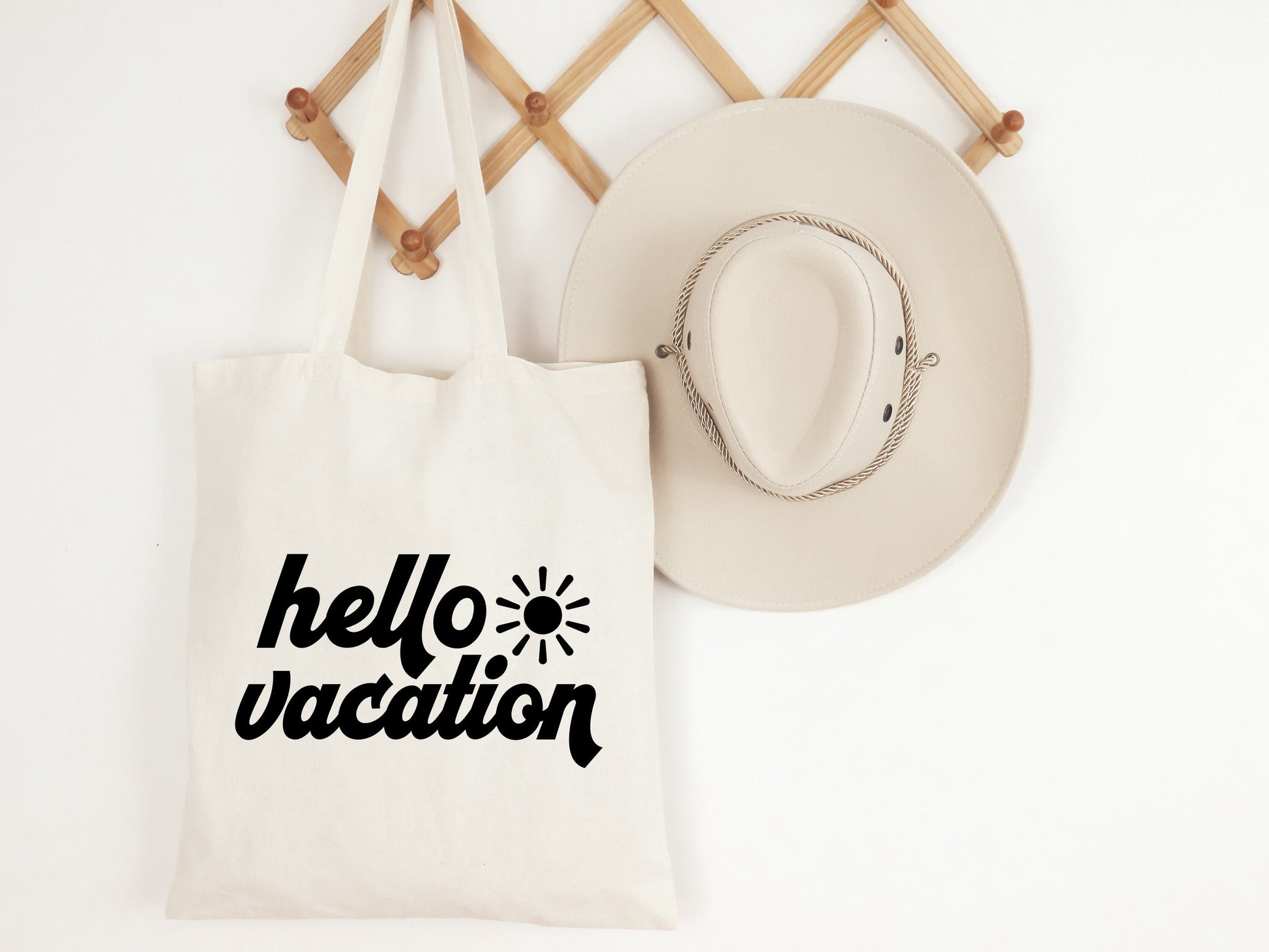 hello vacation tote bag, gifts for best friends, reusable bag, travel bag, sarcastic gifts for her, vacation gifts, lunch bag tote