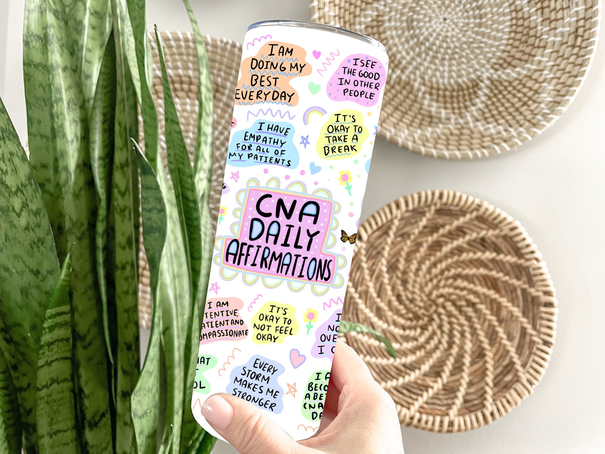 cna affirmation tumbler, cna tumbler, gifts for cna, gifts for critical care tech, cna mug, certified nursing assistant, cna graduation gift