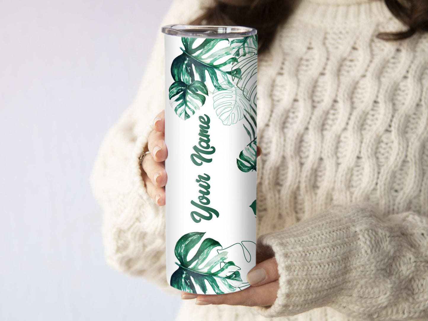 plant tumbler, monstera mug, personalized tumbler, monstera gifts, gifts for plant lovers, plant shop cup, plant tumbler cup, plant parent