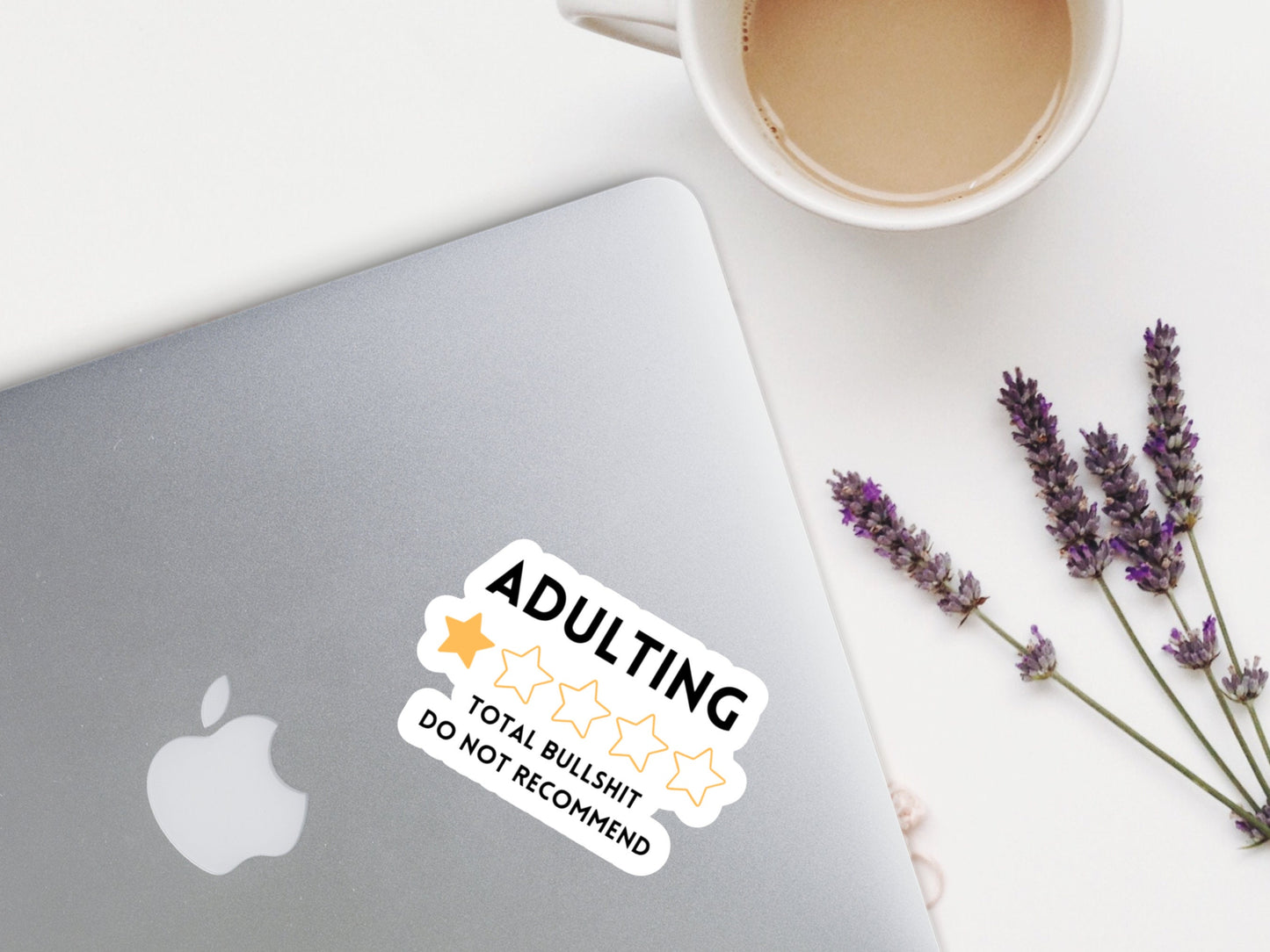 adulting total bullshit do not recommend, adulting sticker, bullshit sticker, 18th birthday gifts, sarcastic stickers, funny sticker