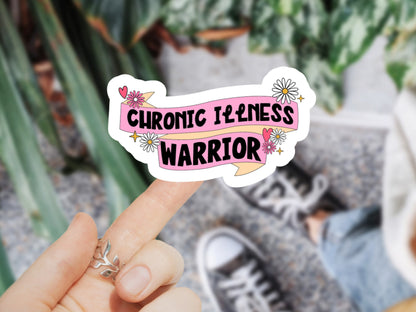 chronic illness stickers, health stickers, stickers for cancer warrior, immune system stickers, strong woman stickers, invisible illness