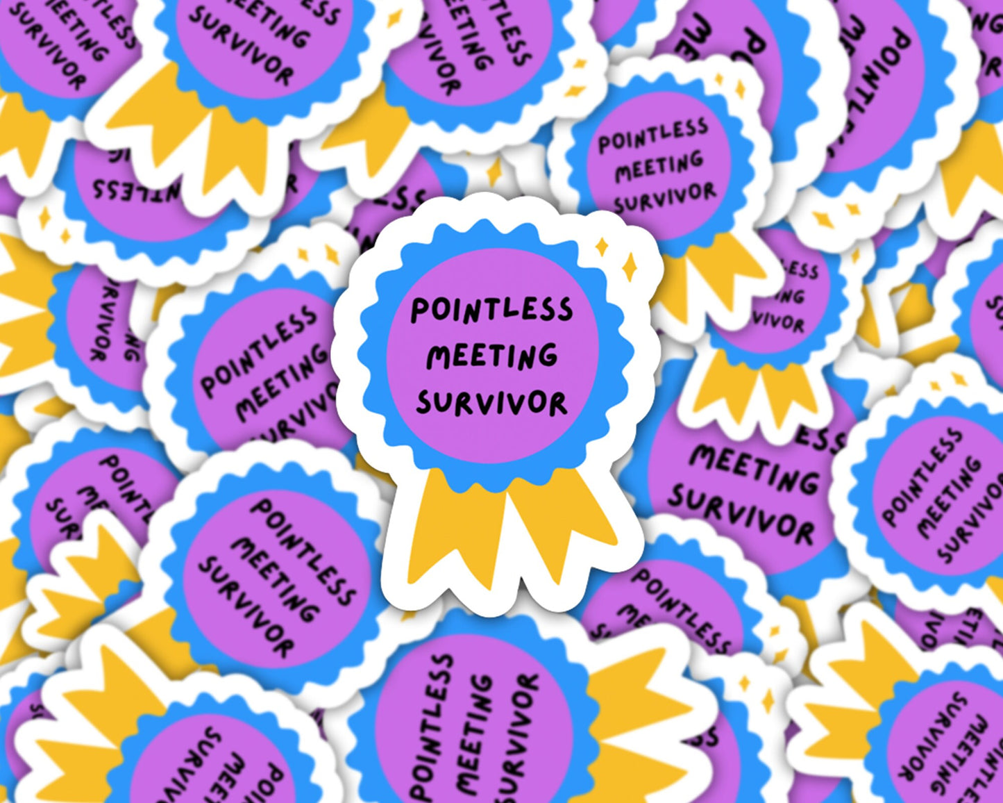 pointless meeting survivor sticker, corporate america sticker, nurse manager, work from home sticker, leadership sticker, manager stickers