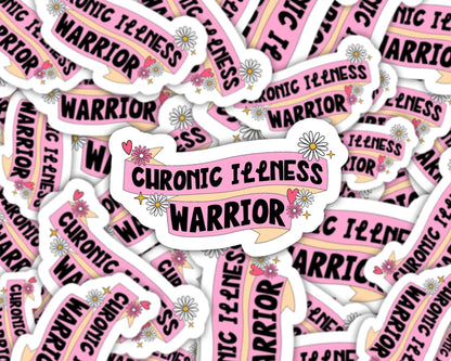 chronic illness stickers, health stickers, stickers for cancer warrior, immune system stickers, strong woman stickers, invisible illness