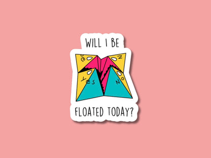 will I be floated today sticker, cna sticker, critical care tech sticker, nurse sticker, gifts for cna, float nurse, cna gifts, er techs