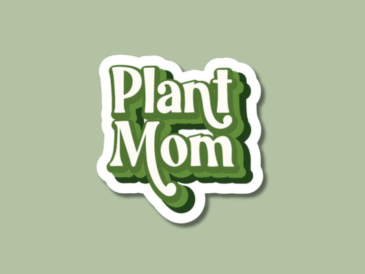 plant mom sticker, plant gift, plant shop, gifts for plant lovers, gifts for mom, plant lover sticker, retro plant sticker, plant stickers