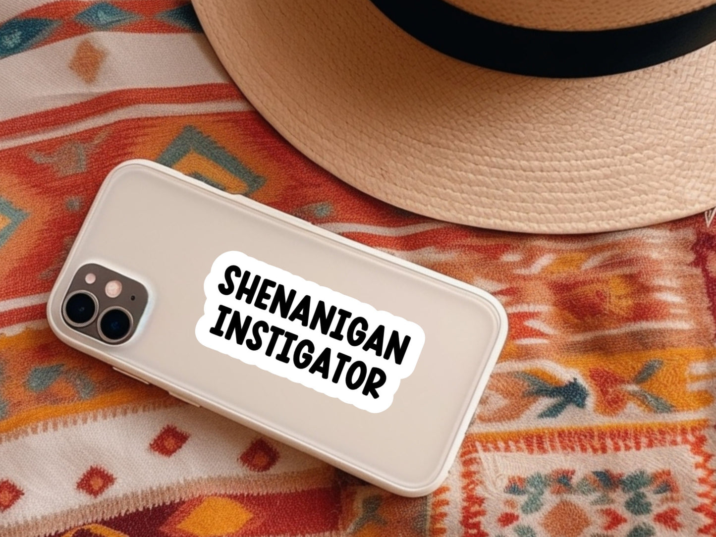 shenanigan instigator sticker, best friend gifts, bachelorette party stickers, gifts for her, shenanigans coordinator, bestie stickers