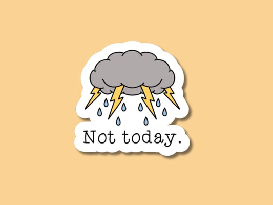 black cloud sticker, respiratory sticker, gifts for nurses, cna sticker, er nurse sticker, paramedic sticker, not today sticker, for laptop