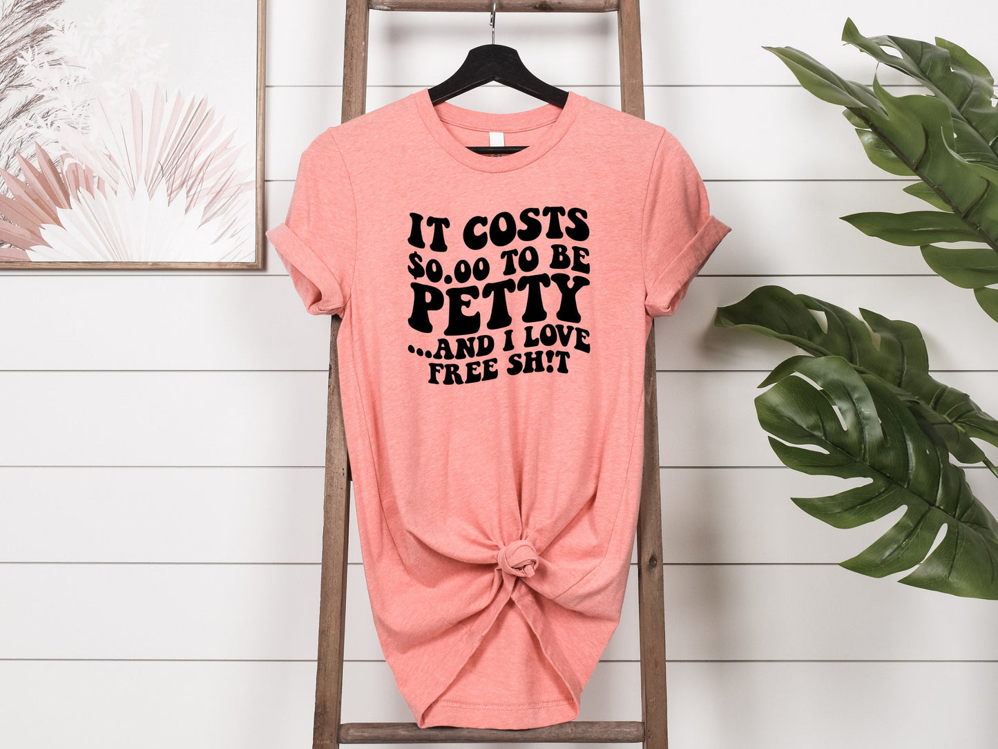 petty shirt, i love free shit, shirts for friends, birthday gifts for her, galentines gift, it costs zero dollars to be petty shirt,