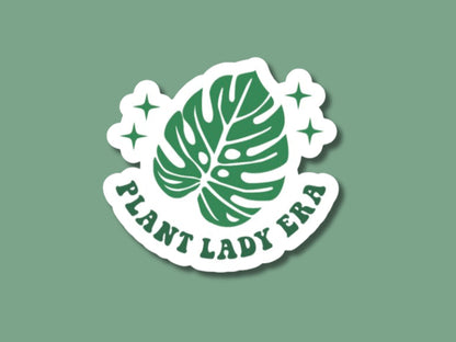 plant lady era sticker, plant sticker for water bottle, plant store, funny plant sticker, monstera sticker, plant gifts, plant lady gift