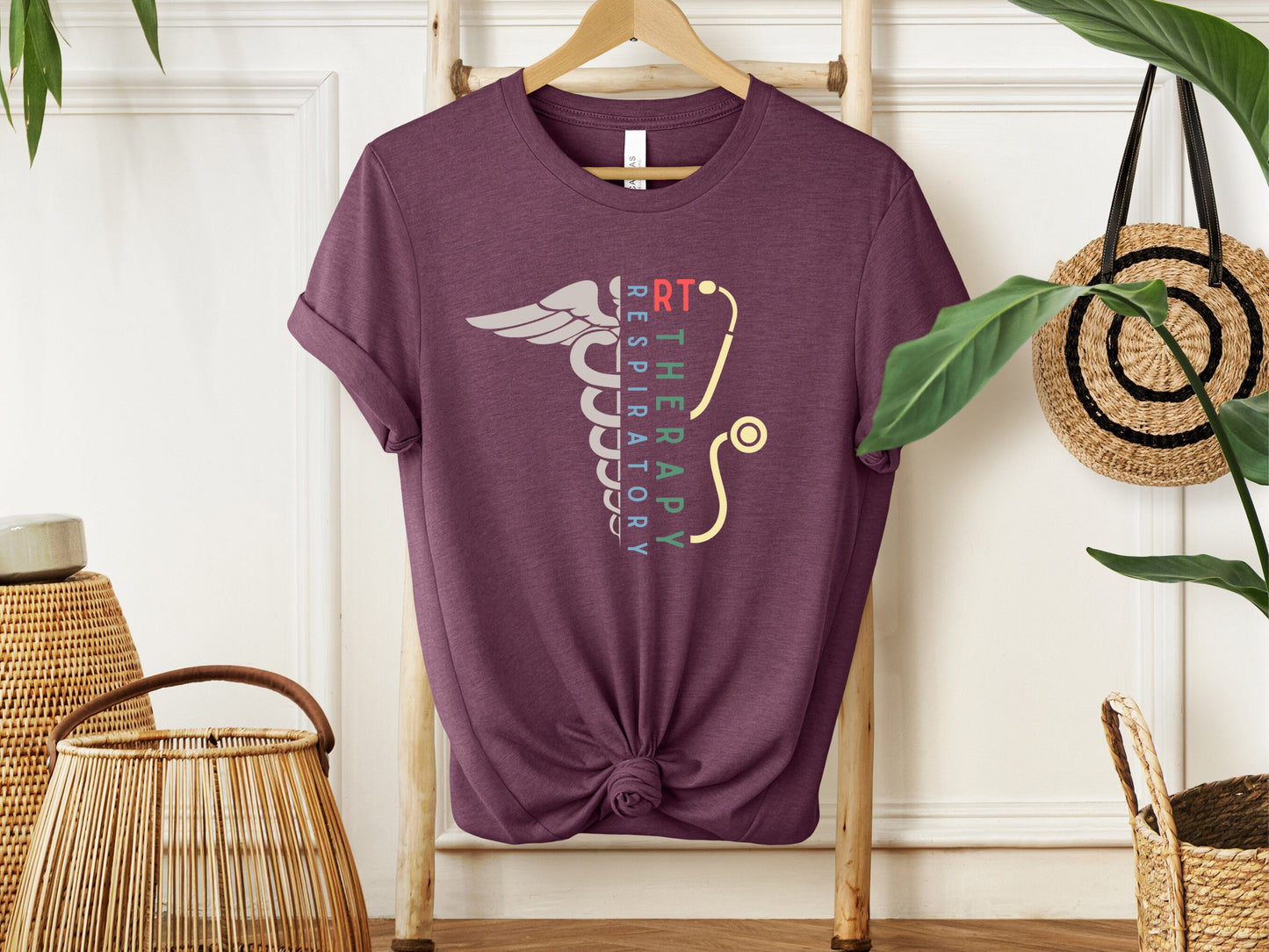 respiratory therapist caduceus shirt, respiratory therapist gifts, respiratory apparel, rt shirts, stethoscope shirt, respiratory shirt