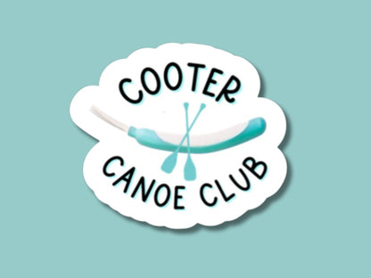 cooter canoe club sticker, nurse sticker, cna sticker, physician sticker, funny healthcare sticker, purewick sticker, funny nurse sticker