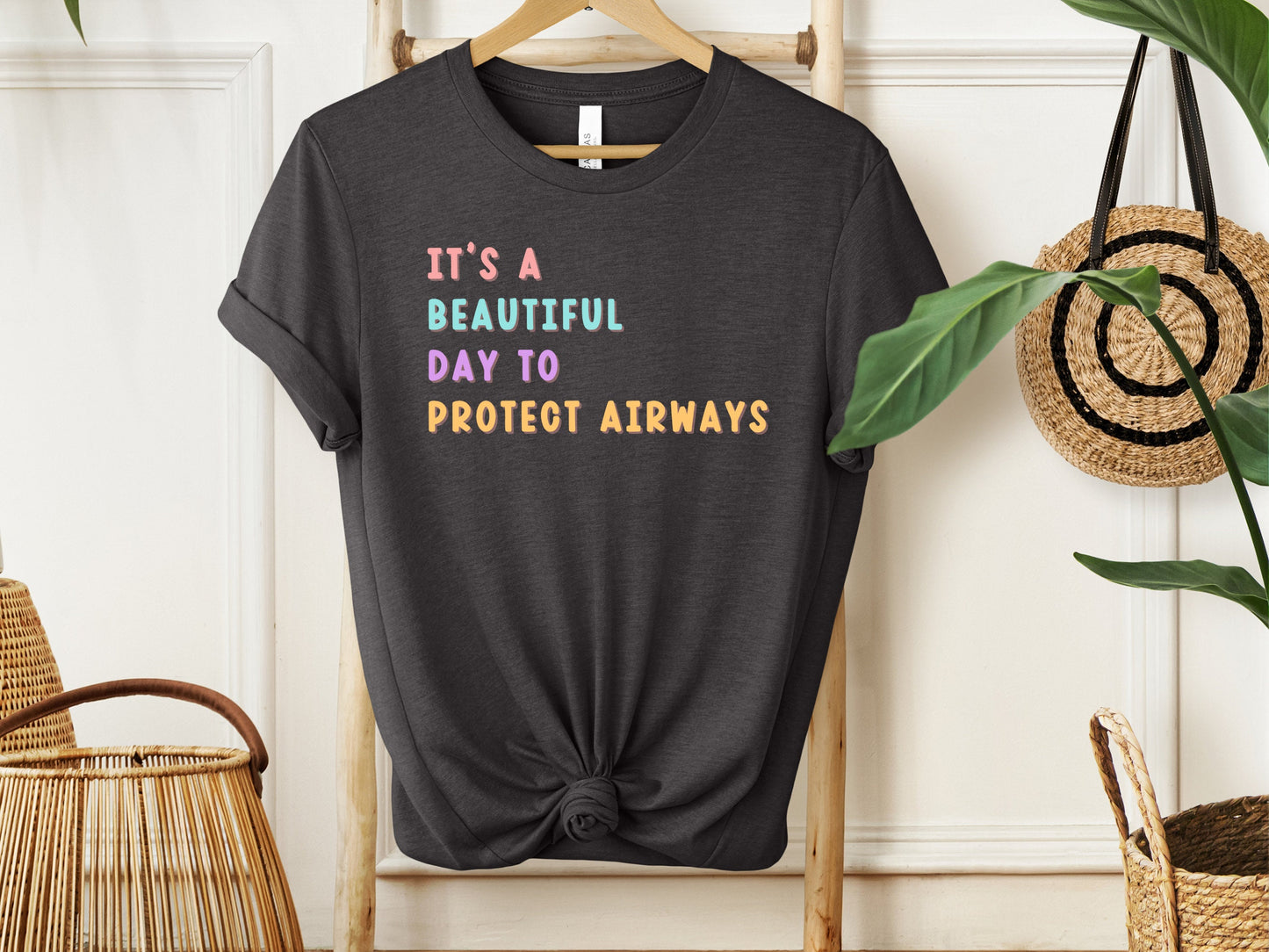 respiratory therapy shirt, respiratory therapist, respiratory care gift, pulmonary doctor gift, beautiful day to protect airways, rt shirt