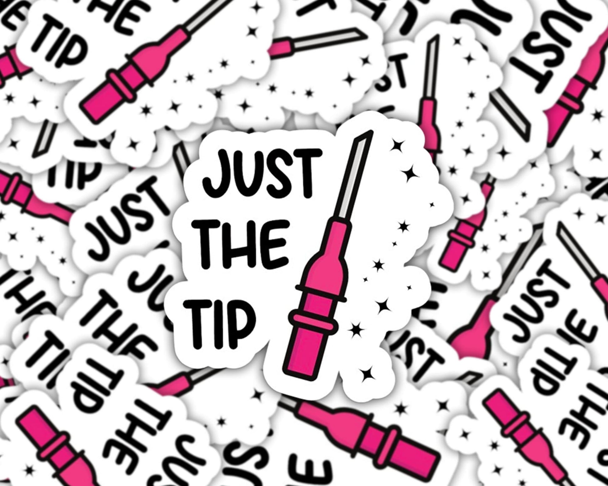 just the tip sticker, emergency nurse sticker, emt sticker, emergency department, paramedic sticker, er tech, er stickers, nurse sticker