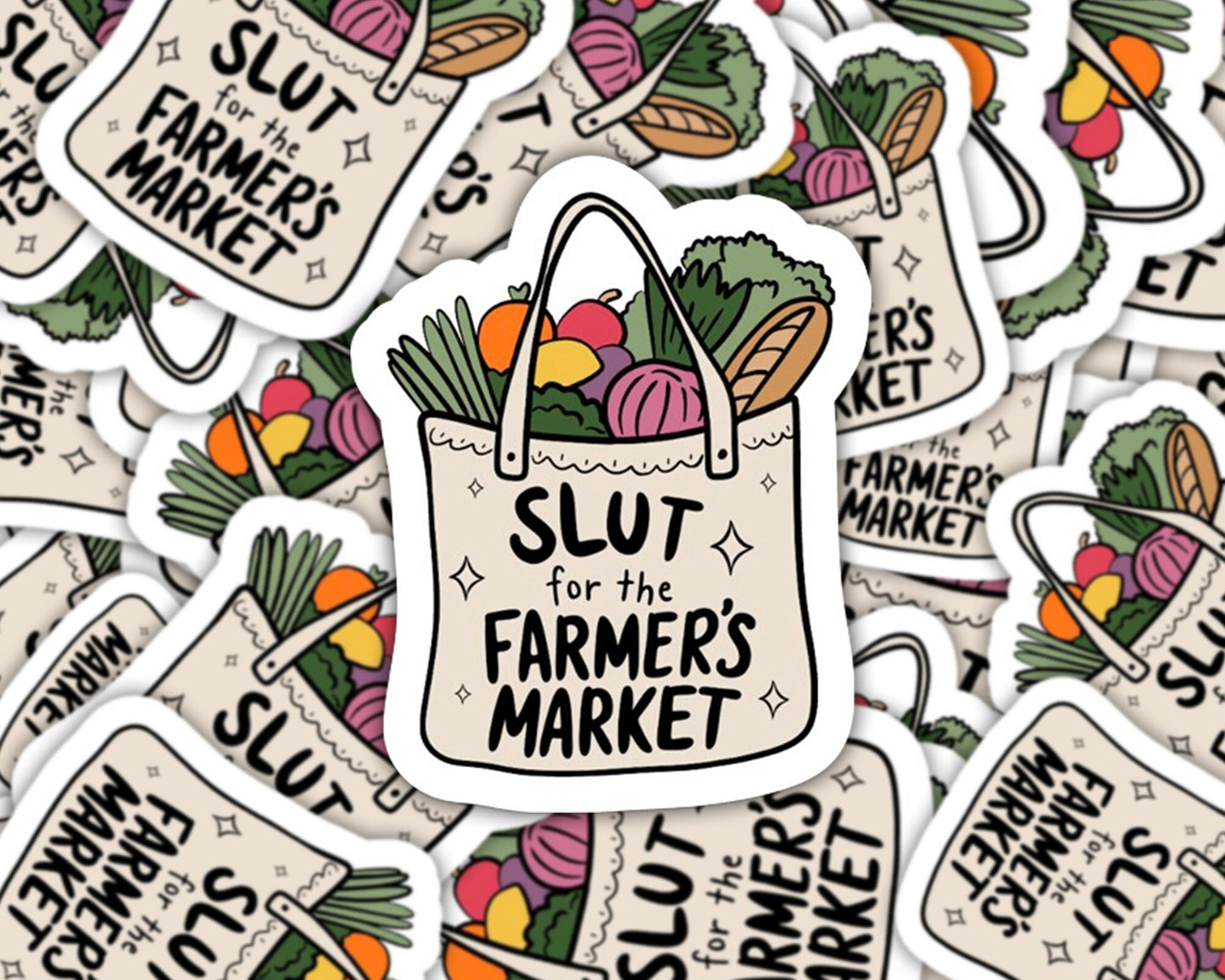 farmers market sticker, plant store, garden shop sticker, support local sticker, farmers market gifts, shop local