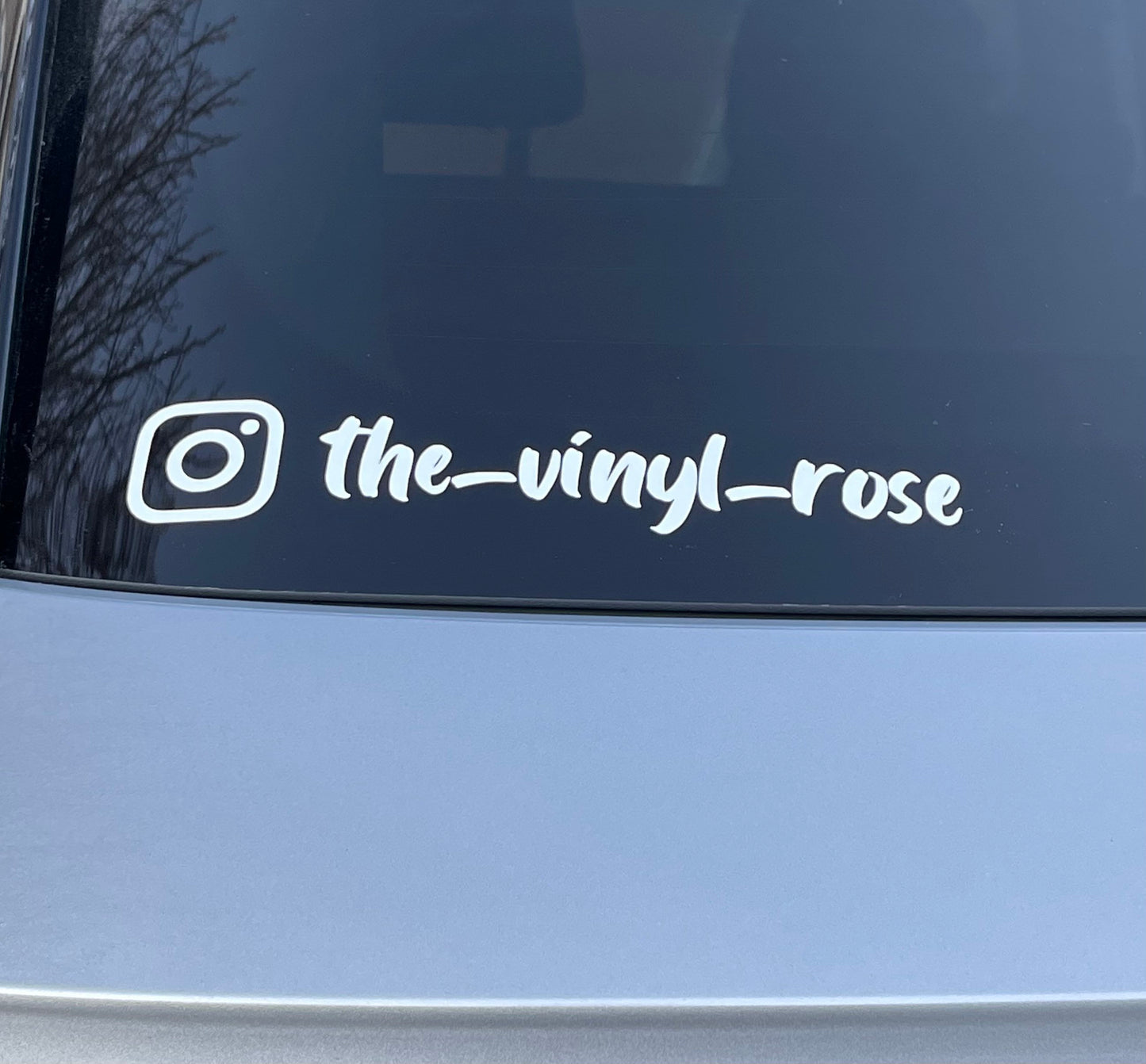 personalized car decal, instagram car decal, small business owner decal, social media decal, custom instagram name personalized