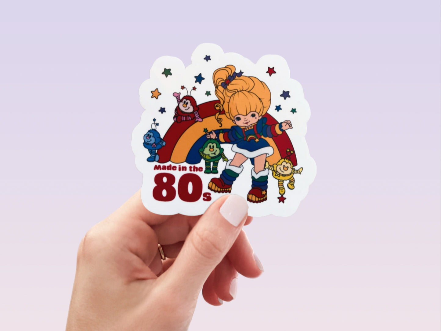 80’s Baby Sticker, 80’s Sticker, Rainbow Bright Sticker, Retro Sticker, Friend Gift