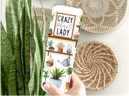 crazy plant lady tumbler, plant mugs, gifts for plant lovers, plant shop cup, plant tumbler cup, plant parent, plant gifts