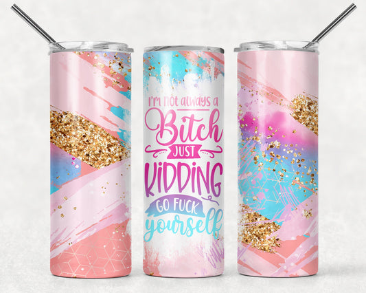 cuss word tumbler, adult humor tumbler, gifts for coffee lovers, gifts for coworkers, cuss words, bitches, gifts for girlfriends