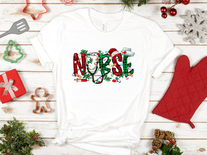 christmas nurse shirt, rn christmas, rn nurse shirt, icu nurse christmas, er nurse christmas shirt, nurse xmas, school nurse christmas