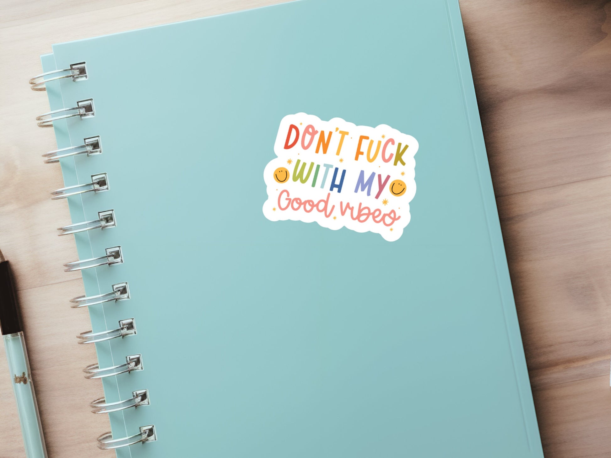 good vibes sticker, mental health stickers, don't fuck with, positivity stickers, good vibes only, journal stickers, positive quotes
