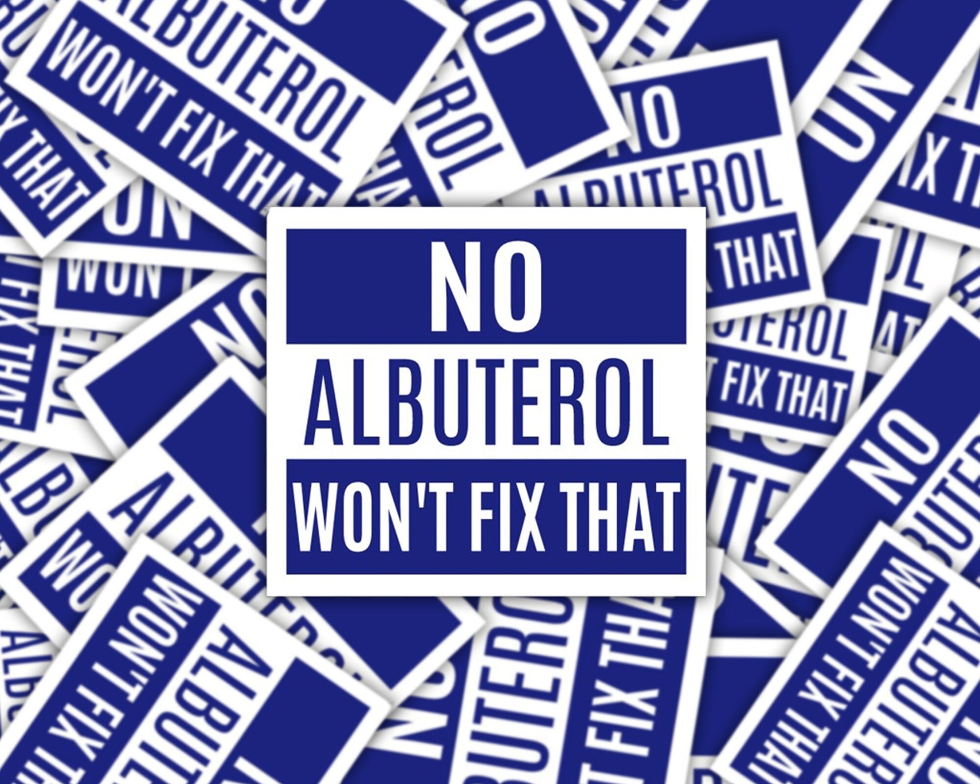 no albuterol won't fix that, respiratory sticker for laptop, respiratory sticker, medication sticker, pharmacist gift, funny stickers for