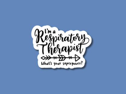 respiratory therapist super power, respiratory sticker, respiratory therapy, rt week, respiratory grad gift, respiratory student, RT sticker